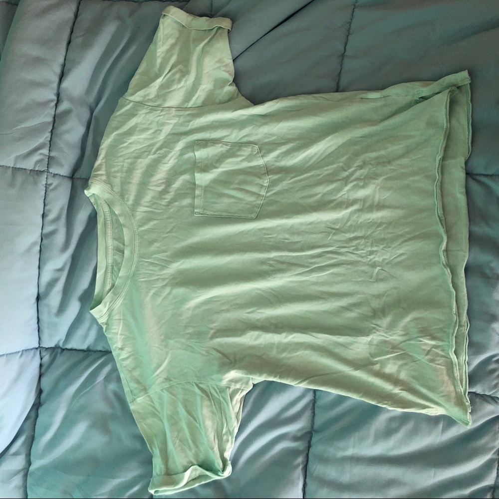 Teal Pocket Tee